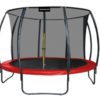 WANNADO Trampolína 14FT - 427cm s vnútornou sieťou + rebrík - Red