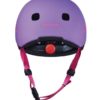 Otočné koliesko detskej prilby Micro LED Floral Purple M